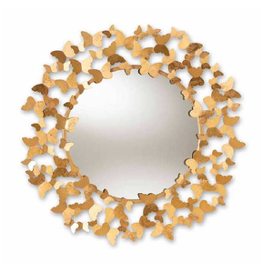 New Arrival Leaf Round Metal Wall <b>Mirror</b> <b>Frame</b> Handmade Metal <b>Mirror</b> <b>Frame</b> Modern Wall <b>Mirror</b> from India in Wholesale Price - Product Image 2