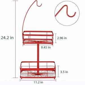 Panier de rangement métallique robuste pour l'organisation domestique, grand bac de rangement en fil métallique pour cuisine, garde-manger, placard et étagères - Product Image 6