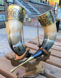 ควายวัวแอฟริกันฮอร์นเบียร์ไวกิ้งแก้วฮอร์นวินเทจของสะสมฮอร์น Drinkware สําหรับใช้ในบ้านและโรงแรมจากผู้จัดจําหน่ายอินเดีย - Product Image 2