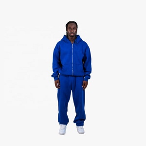 Ensemble survêtement en molleton pour homme sur mesure, capuche surdimensionnée, capuche en coton, ensemble de survêtement de jogging, taille plus, survêtement d'hiver - Product Image 1