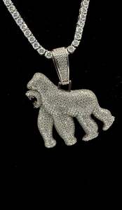 Montre en quartz de luxe Hip Hop sertie de diamants Moissanite VVS avec cadran en verre pour hommes - Product Image 2