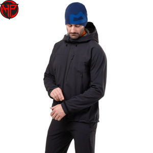 Men Waterproof Bomber <b>Jacket</b> Windproof Breathable Softshell Outerwear Hooded <b>Zip</b> <b>Up</b> <b>Jacket</b> for Outdoor Travel - Product Image 1