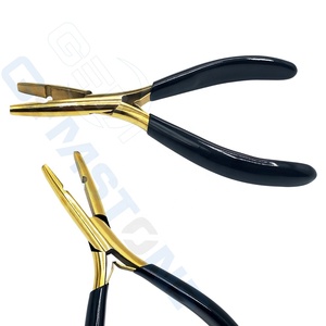 Pince professionnelle 1 trou 3 mm en acier inoxydable pour extensions capillaires, outil d'installation de micro-anneaux et nano-anneaux, durable, réutilisable, usage commercial - Product Image 2