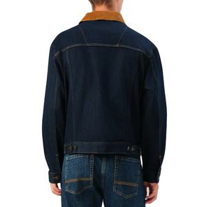 แจ็กเก็ตยีนส์ผ้าลูกฟูกสำหรับผู้ชายเสื้อโค้ทผ้ายีนส์แขนยาวแบบติดกระดุมสำหรับใส่ทำงานเสื้อโค้ทยีนส์แนวสตรีทแบบวินเทจ - Product Image 2
