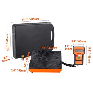 Bilancia Digitale Elettronica di Alta Precisione 5g per Refrigerante, 220 LBS, per Ricarica e Recupero Freon, con Telecomando Cablato per Sistemi HVAC - Product Image 3