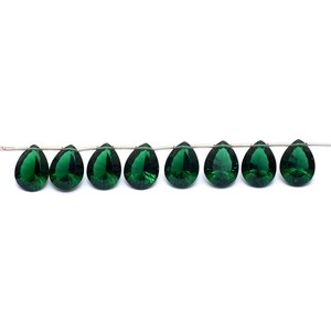 AAA+ Chrome 12x16mm Pear Faceted Cut <b>Stone</b> <b>Beads</b> Natural Chrome Diopside Hydro Quartz Gemstone Glass Concave <b>Beads</b> For Jewelry - Product Image 3