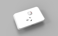 Plaque de combinaison électrique murale 250V, 1 interrupteur vertical et 1 prise avec interrupteur, pour usage domestique