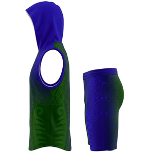 Uniformes de football américain 7V7 respirants d'été de haute qualité en gros, personnalisables avec nom et numéro d'équipe, séchage rapide, impression par sublimation intégrale - Product Image 2