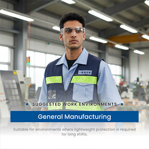 ANSI Z87+ Certified frameless light weight protective eyewear for heavy industrial - Product Image 6