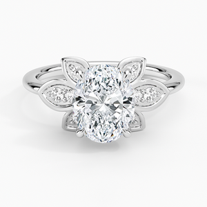 BOJ <b>Ring</b> 0121 Oval Cut 925 <b>Silver</b> Prong Setting <b>Solitaire</b> Diamond <b>Ring</b> 2ct D Color VVS1 Moissanite GRA Certified - Product Image 1