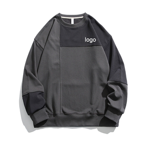 <b>Men</b> Minimalist Oversized Sweatshirt Thick Heavyweight Cotton Streetwear Crew Neck Winter <b>Pullover</b> - Product Image 4