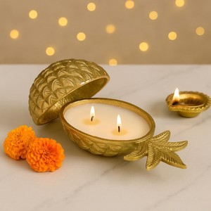 Portavelas de Metal con Forma de Piña, Decoración Premium, Diseño Elegante para Bodas, Decoración del Hogar, Cumpleaños, Fiestas, Regalos - Product Image 2