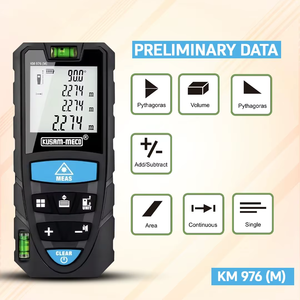 Télémètre laser numérique professionnel de haute précision 100 m 2,0 mm (mètre) léger et précis longue portée KUSAM KM 976 - Product Image 3