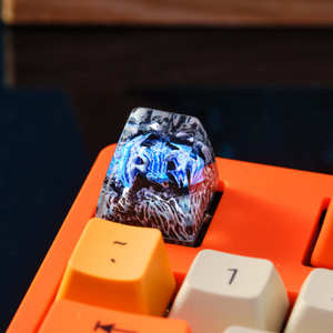 Teclas Místicas de Anime, Teclas Artesanales Personalizadas, Teclas Anime Lindas, Teclas Verdes, Juego de Teclas, Teclas de Resina - Product Image 4