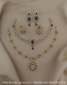 Conjunto de collar CZ, oferta combinada, estilo minimalista, perfecto para fiestas, oficina, complementa todos los atuendos, ligero y cómodo. - Product Image 1