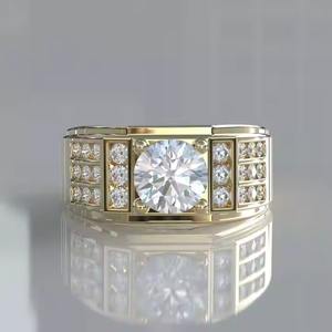 Anillo de Diamantes con Corte Princesa y Halo, Suministro Directo de Fábrica, Anillo de Compromiso para Mujer, Joyería de Boda, Disponible para la Venta - Product Image 6