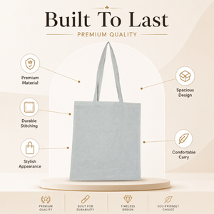 Premium Cotton Tote <b>Bag</b> | Eco Friendly Reusable Shopping Grocery Carry <b>Bag</b> Custom Printed Promotional Wholesale Custom Logo <b>Bags</b> - Product Image 5