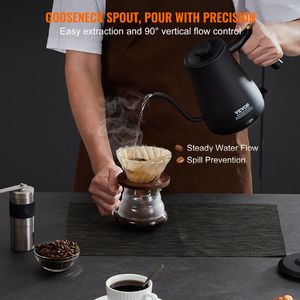 Bollitore Elettrico a Collo d'Oca da 1L, 1200W, Riscaldamento Rapido, Acciaio Inossidabile 304 per Alimenti, per Caffè e Tè, Bollitore per Acqua Calda - Product Image 5