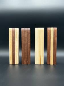 Estante de madera con múltiples ranuras para colgar perchas, soporte plegable de pared hecho a mano, organizador decorativo de lujo. - Product Image 4