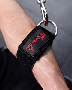 Sangles de poignet, de cheville et de biceps multifonctionnelles réglables en néoprène et nylon de 7 mm, robustes avec anneau en D pour entraînements à la machine à câble en salle de sport - Product Image 4