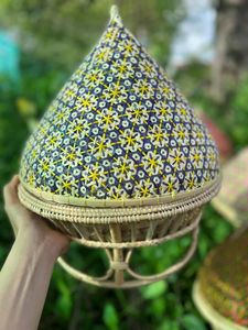 Accesorio para el hogar, tapa de bambú tejida en forma de cúpula, tapa antipolvo, cubierta de cocina reutilizable, tapa decorativa de bambú, estilo de vida sostenible - Product Image 4