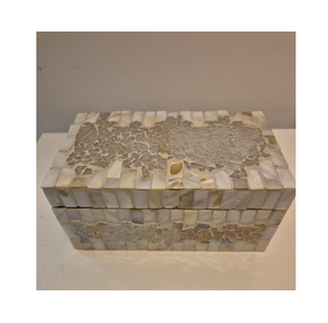 Handcrafted Multipurpose Use MOP Jewelry <b>Box</b> & <b>Keepsake</b> Case Customized Antique Jewelry Organizer for Wedding or Festive Gift - Product Image 4