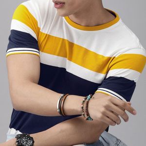 T-shirts pour hommes de qualité supérieure, respirants, à séchage rapide, en coton, col rond, impression par sublimation. - Product Image 2