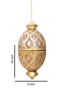 Vintage Moroccan <b>Lantern</b> Handmade Metal Hanging Candle Lamp for Home Garden Wedding Decoration - Product Image 6