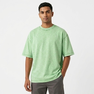Men's Acid Wash Jersey <b>T</b>-<b>Shirt</b> Regular Fit Eco-Friendly <b>Polyester</b>/Cotton Short Sleeve Streetwear Casual Summer Top - Product Image 3