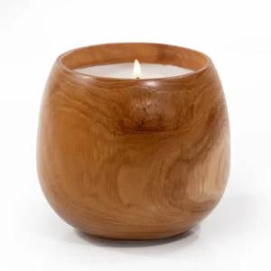 Pot en bois pour bougies de soja de luxe, idéal pour la fabrication de bougies, la décoration rustique et les solutions d'emballage de produits - Product Image 4