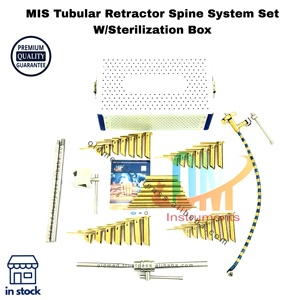 ชุดอุปกรณ์ดึงหลังแบบท่อ MIS ของ OldMed Instruments ผลิตจากเหล็กกล้าไร้สนิมเยอรมัน ชุดสมบูรณ์แบบ เคลือบทอง T.T. สำหรับการผ่าตัดกระดูกสันหลังแบบรุกล้ำน้อย - Product Image 2