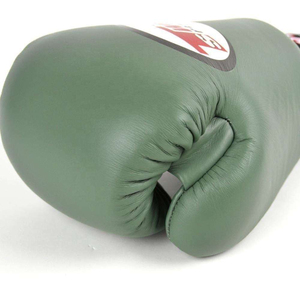 Gants verts en cuir avec fermeture Velcro, respirants, pour entraînement et sparring adulte, design personnalisé avec logo - Product Image 3