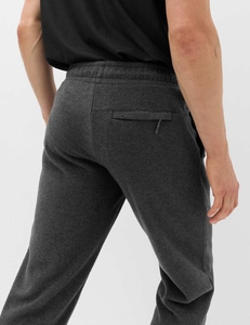 Custom <b>Men's</b> Eco-Friendly Black Windproof Polyester Cotton <b>Jogger</b> Set <b>White</b> Side Stripes Front Logo Sporty Winter Jacket Pants - Product Image 4