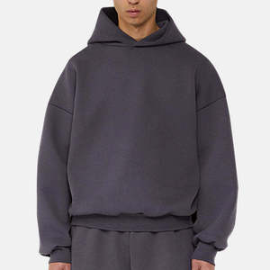 High Quality Manufacturers Drop Shoulder Luxury Heavy Weight French Terry Oversized 400gsm Zip Men Regular 100% Cotton <b>Hoodies</b> - Product Image 5