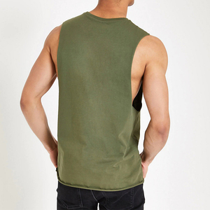 เสื้อกล้ามผู้ชายคอกลม แห้งเร็ว สไตล์ไฮสตรีท ใส่สบาย ทรงพอดีตัว สำหรับผู้ใหญ่ ราคาขายส่ง ผลิตจากโพลีเอสเตอร์ 100% - Product Image 2
