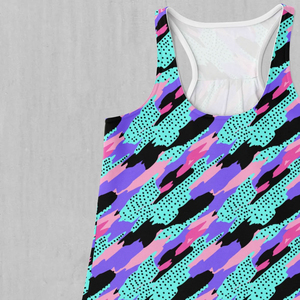 Custom <b>Womens</b> <b>Black</b> Turquoise Contrast Panel Athletic <b>Tank</b> <b>Top</b> Breathable Eco-Friendly Quick Dry Cotton Elastic Sleeveless Gym - Product Image 4