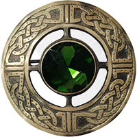 Broche de kilt pour homme avec pierres, motif écossais, écossais à carreaux, celtique, plaqué antique, bijoux vintage, personnalisé, vente en gros 2026
