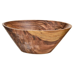 Bol de service en bois élégant pour la cuisine, idéal pour la salade, les fruits et le pain – Prêt à l'emploi au quotidien - Product Image 5