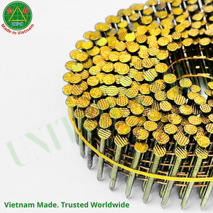1-3/4" X 0.086 Industrial Grade Steel Coil Pallet <b>Nails</b> with Smooth Ring Shank Diamond Point 9000pcs/Pack Vietnam Factory Price - Product Image 3