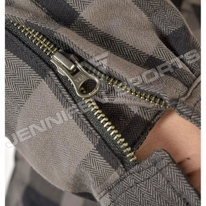 High Quality Customized Kevlar <b>Shirts</b> Motorbike Riding Check 100% Cotton Flannel Kevlar <b>Shirts</b> For Men's Solid Material - Product Image 6