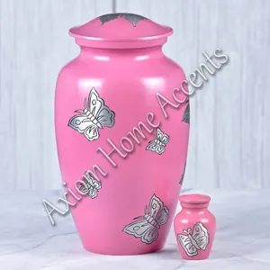 โกศบรรจุอัฐิอะลูมิเนียมทำมือจาก Axiom Home Accents พร้อมลวดลายศิลปะประณีตเพื่อเป็นเกียรติแก่ผู้รักในครอบครัว ดีไซน์สวยงาม - Product Image 2