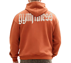 Sweat-shirt à capuche de luxe noir pour homme, coupe oversize, en coton épais, style streetwear hiver, chaud et tendance - Product Image 5