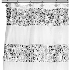 Classic Luxury 12pc Bathroom Shower <b>Curtain</b> Set Unique Design Fabric <b>Curtains</b> with 12 <b>Hooks</b> - Product Image 3
