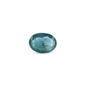 Loose Zambian Emerald 5.9 Carat Oval Heart Emerald Cut Synthetic Gemstone for Fine Jewelry - Product Image 1