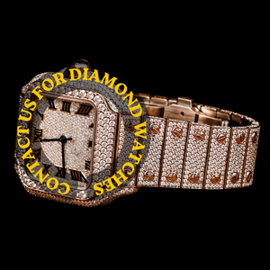 Reloj de Pulsera de Diseño Hip Hop para Hombre, con Esfera de Números Romanos, Movimiento de Cuarzo, Diamantes Moissanite y Plata de Ley 925 Premium - Product Image 2