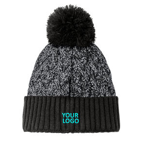 Bonnets unisexes personnalisables en laine tricotée pour l'hiver, fabriqués sur mesure en usine, jacquard 2026 - Product Image 1