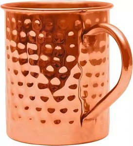 Handmade Copper Mug Traditional Beverage <b>Cup</b> for Water Cocktails Beer and Daily Drinking Experience - Product Image 4