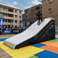 Airbag gonflable pour saut de vélo BMX, airbag d'atterrissage gonflable pour sports de vélo, airbag gonflable pour saut sportif