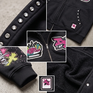 เสื้อฮู้ดผ้าฟลีซผสมโพลีเอสเตอร์/คอตตอนสำหรับผู้ชายและผู้หญิง  แบบสวมหัว  ปักลายและโลโก้ตามสั่ง ระบายอากาศได้ดีและเป็นมิตรกับสิ่งแวดล้อม - Product Image 5