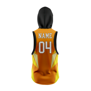 Tenues de football 7v7 pour garçons Arrowhead Panel : Maillot sans manches à capuche et short ajusté, personnalisables avec nom d'équipe et numéros de joueur, kits pour jeunes - Product Image 4